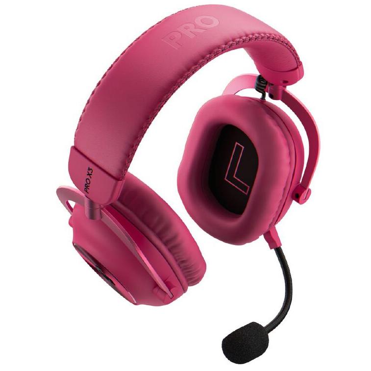 A large main feature product image of Logitech G PRO X3 LIGHTSPEED Wireless Gaming Headset (Magenta)