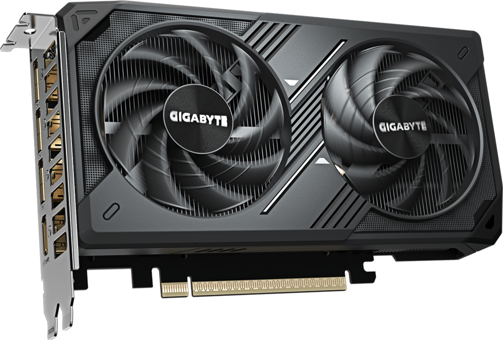 A large main feature product image of Gigabyte GeForce RTX 5060 Windforce MAX V2 8GB GDDR7