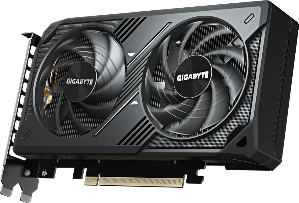 A large main feature product image of Gigabyte GeForce RTX 5060 Windforce MAX V2 8GB GDDR7