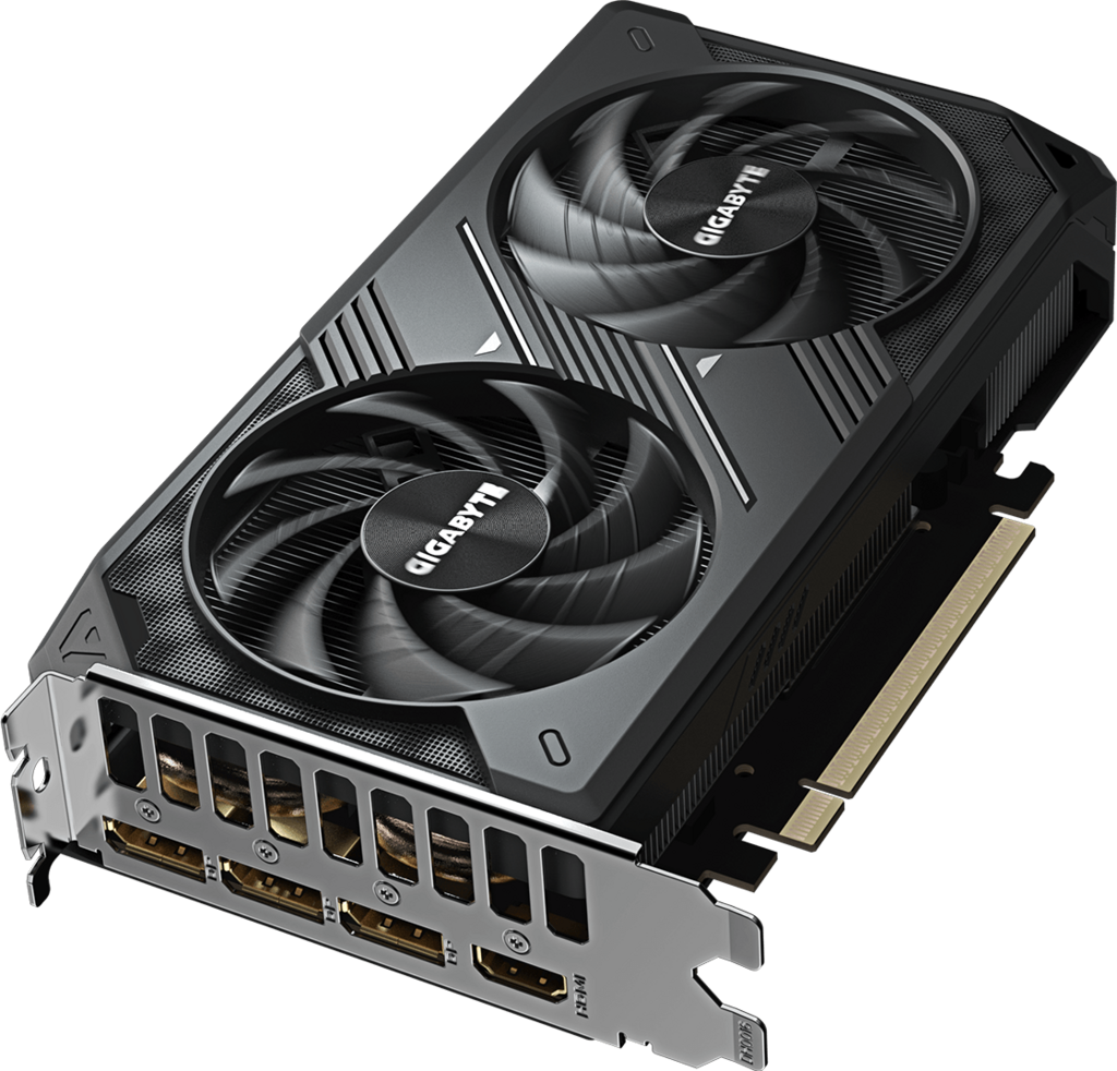 A large main feature product image of Gigabyte GeForce RTX 5060 Windforce MAX V2 8GB GDDR7