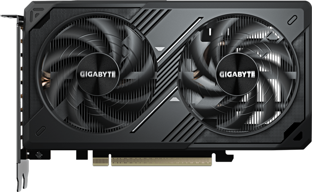 A large main feature product image of Gigabyte GeForce RTX 5060 Windforce MAX V2 8GB GDDR7