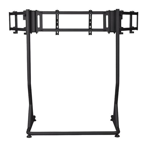 A large main feature product image of Thermaltake Triple Monitor Stand Pro Black Edition