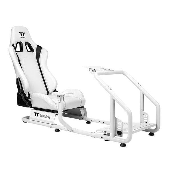 A large main feature product image of Thermaltake Gaming GR300 Racing Simulator Cockpit Snow Edition
