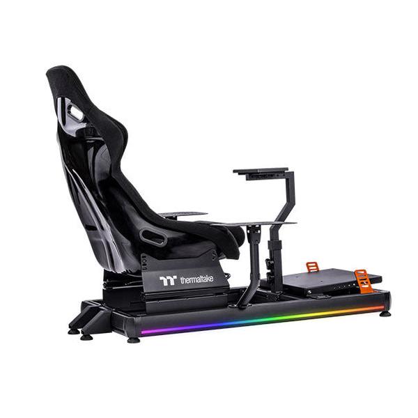 A large main feature product image of Thermaltake Gaming GF500 Flight Simulator Cockpit Black Edition