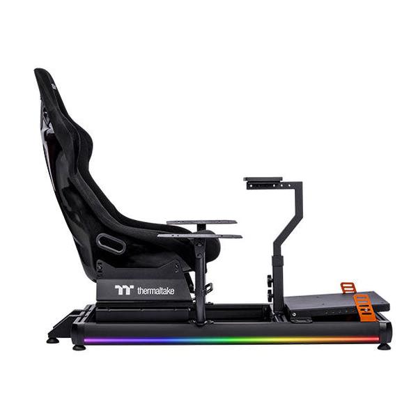 A large main feature product image of Thermaltake Gaming GF500 Flight Simulator Cockpit Black Edition