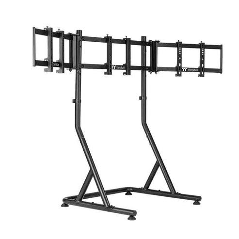 A large main feature product image of Thermaltake Gaming Triple Monitor Stand for GR500 Racing Simulator Cockpit Black Edition