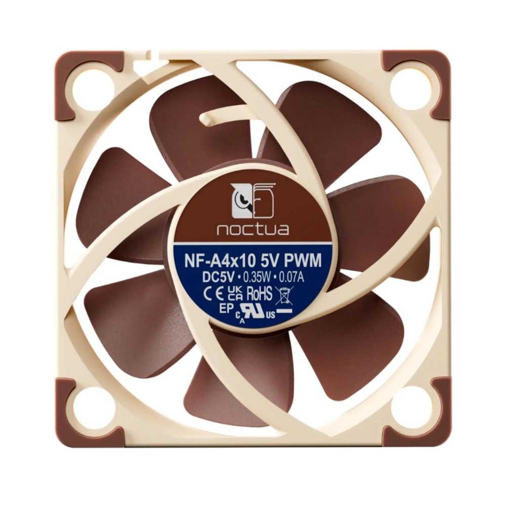 A large main feature product image of EX-DEMO Pulsar x Noctua Feinmann F01 - 73g Lightweight 8K Wireless Fan-Cooled Gaming Mouse (Noctua Edition)