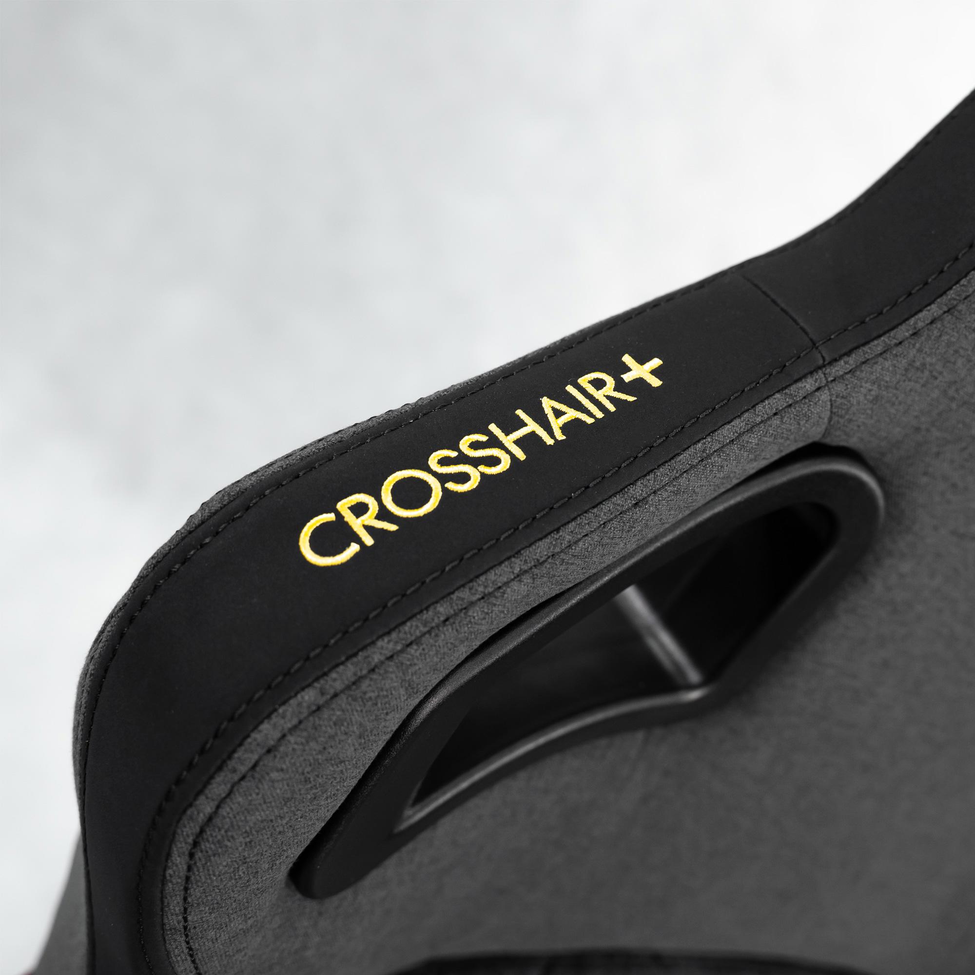A large main feature product image of EX-DEMO BattleBull Crosshair+ Gaming Chair - Dark Grey Weave