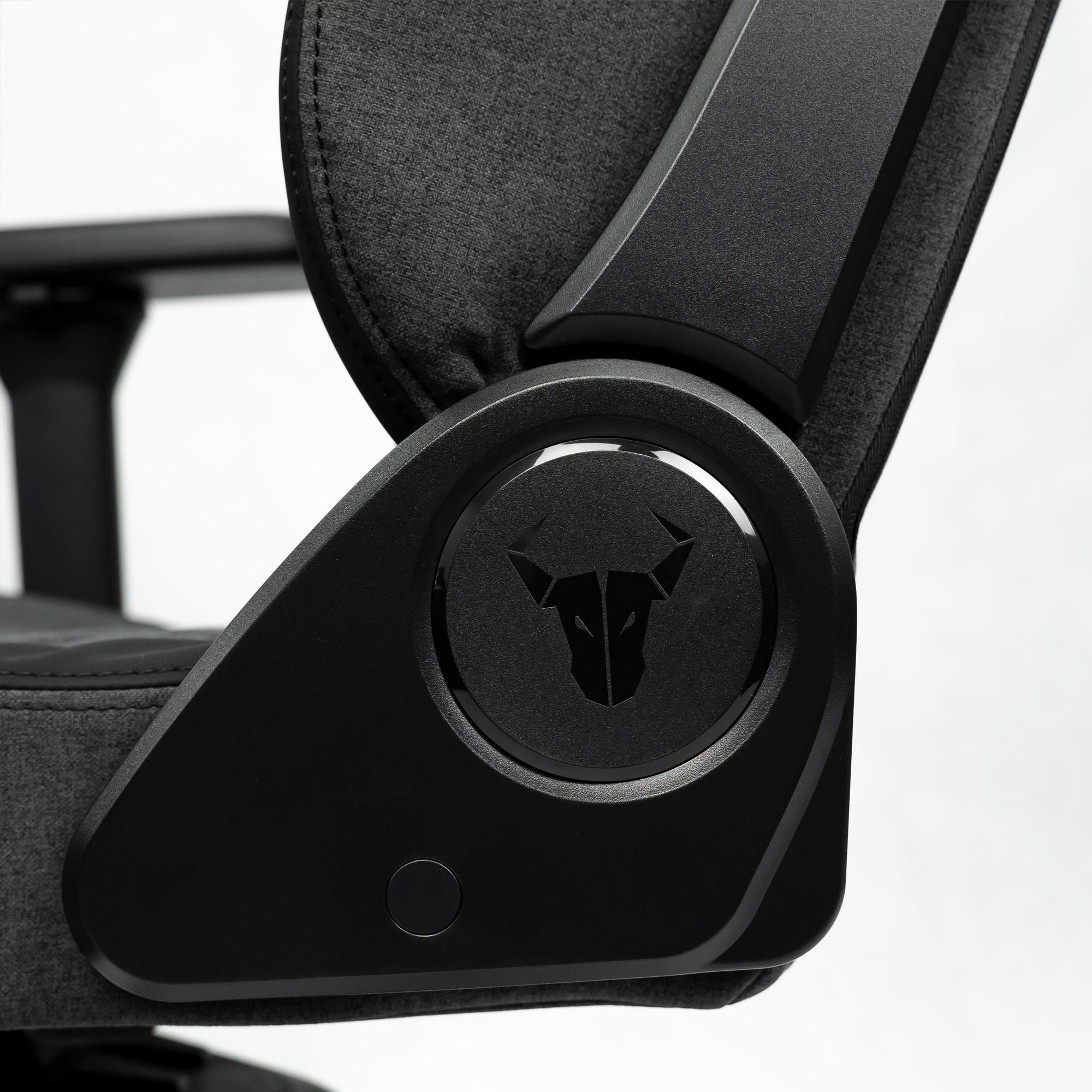 A large main feature product image of EX-DEMO BattleBull Crosshair+ Gaming Chair - Dark Grey Weave