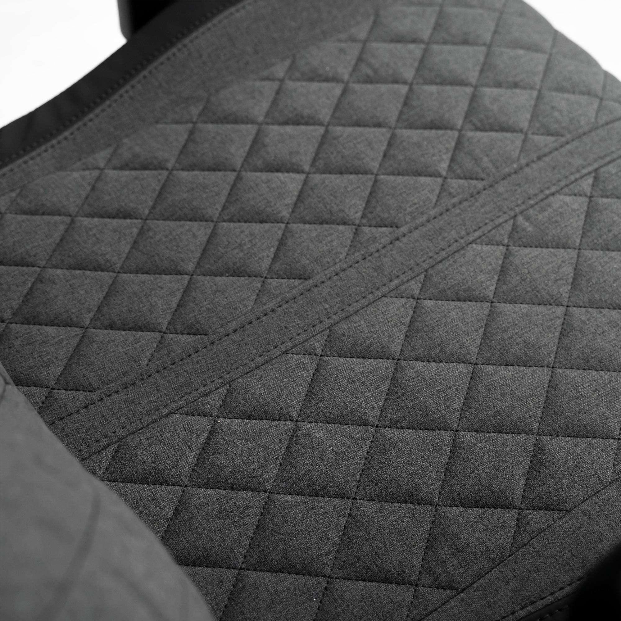A large main feature product image of EX-DEMO BattleBull Crosshair+ Gaming Chair - Dark Grey Weave