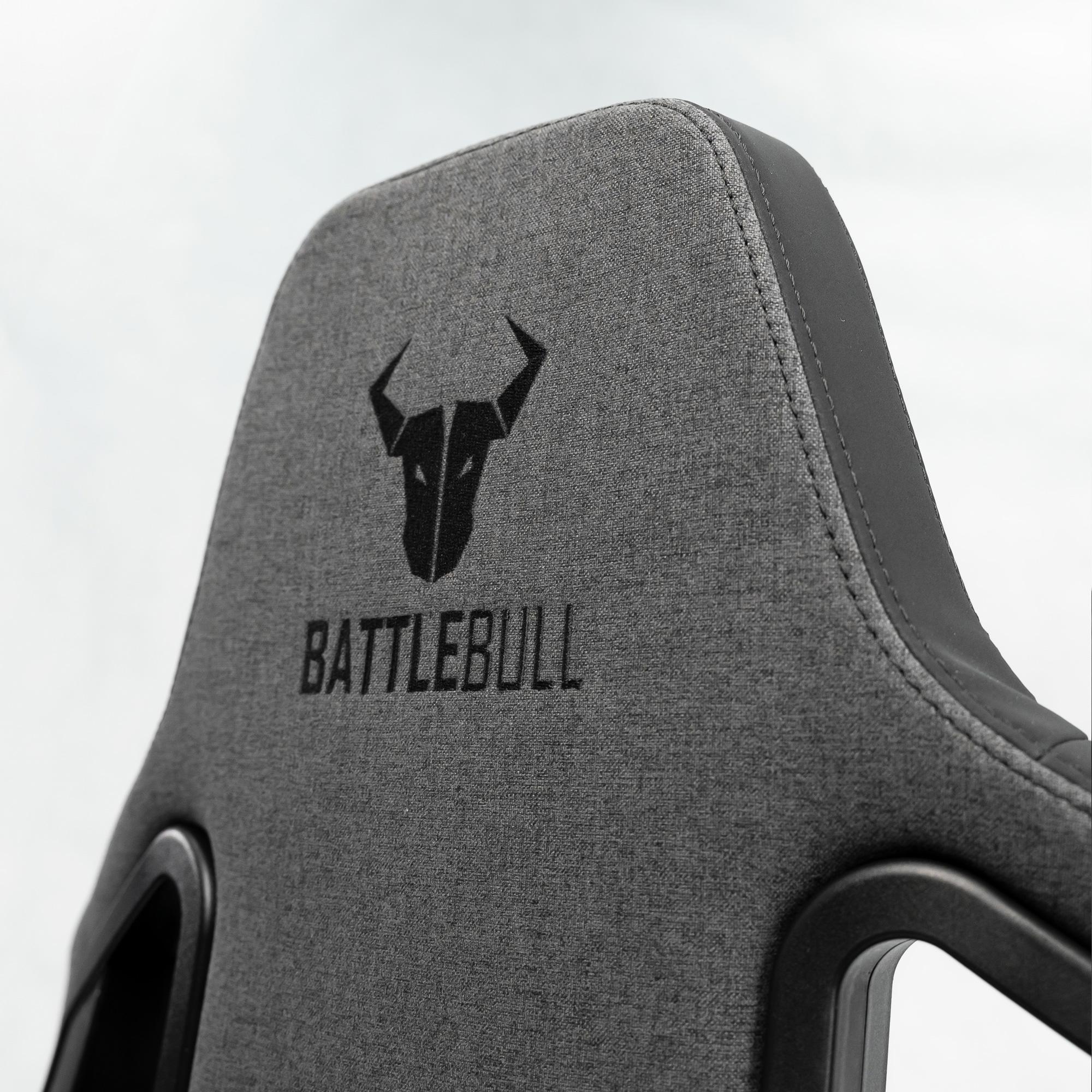 A large main feature product image of EX-DEMO BattleBull Crosshair+ Gaming Chair - Dark Grey Weave