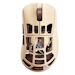 A product image of EX-DEMO Pulsar x Noctua Feinmann F01 - 73g Lightweight 8K Wireless Fan-Cooled Gaming Mouse (Noctua Edition)
