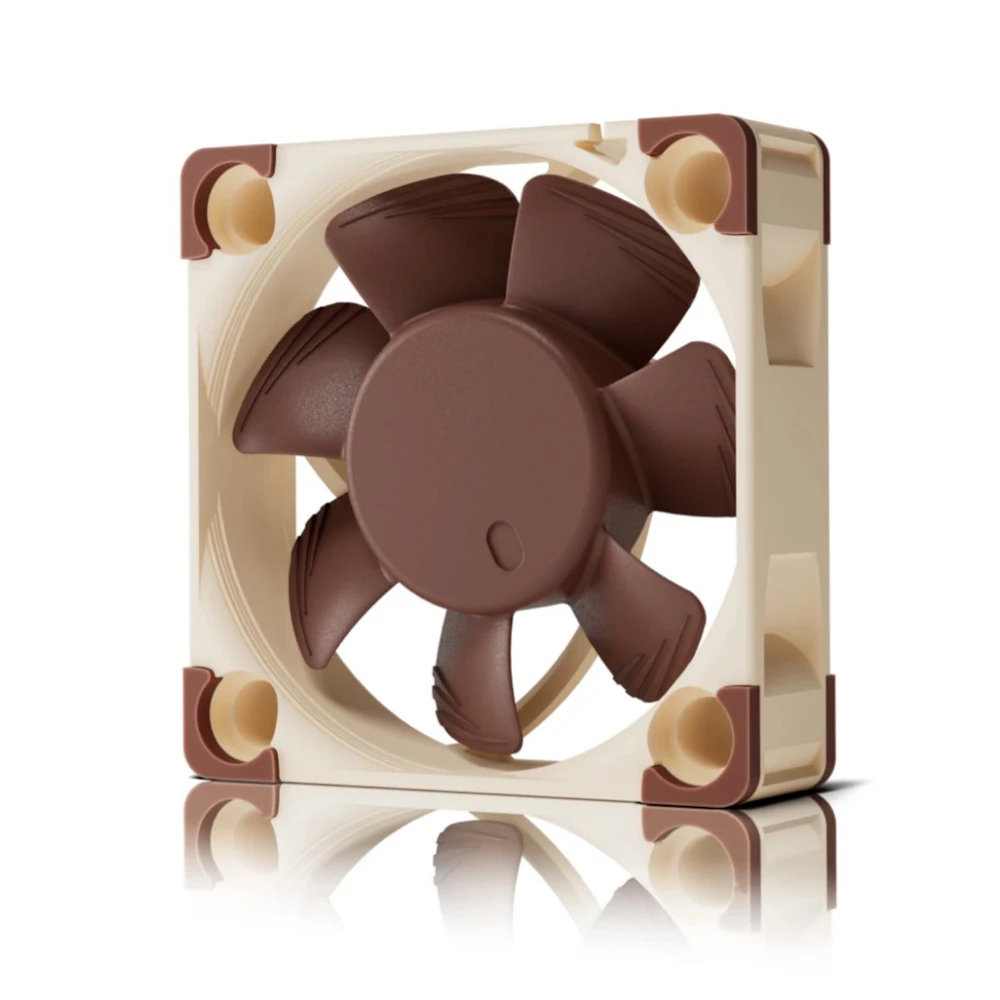 A large main feature product image of EX-DEMO Pulsar x Noctua Feinmann F01 - 73g Lightweight 8K Wireless Fan-Cooled Gaming Mouse (Noctua Edition)