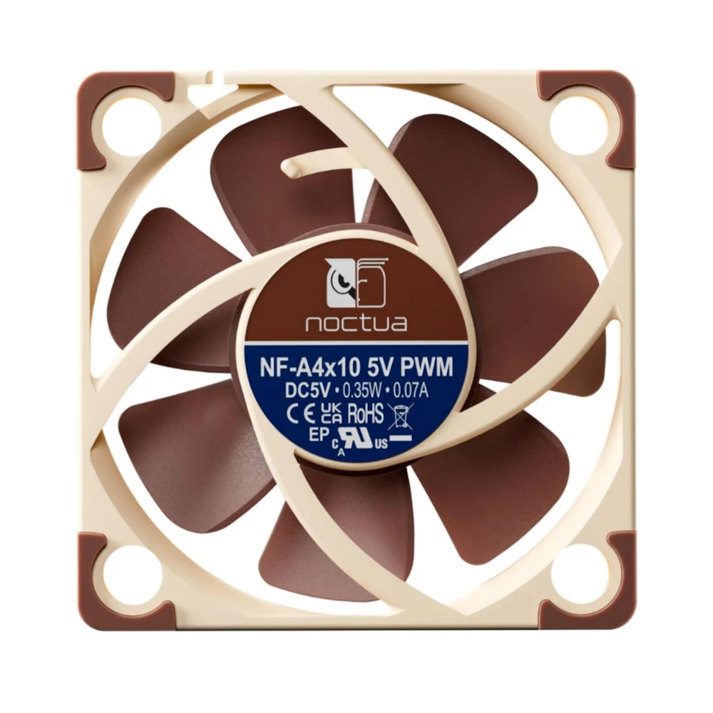 A large main feature product image of EX-DEMO Pulsar x Noctua Feinmann F01 - 73g Lightweight 8K Wireless Fan-Cooled Gaming Mouse (Noctua Edition)