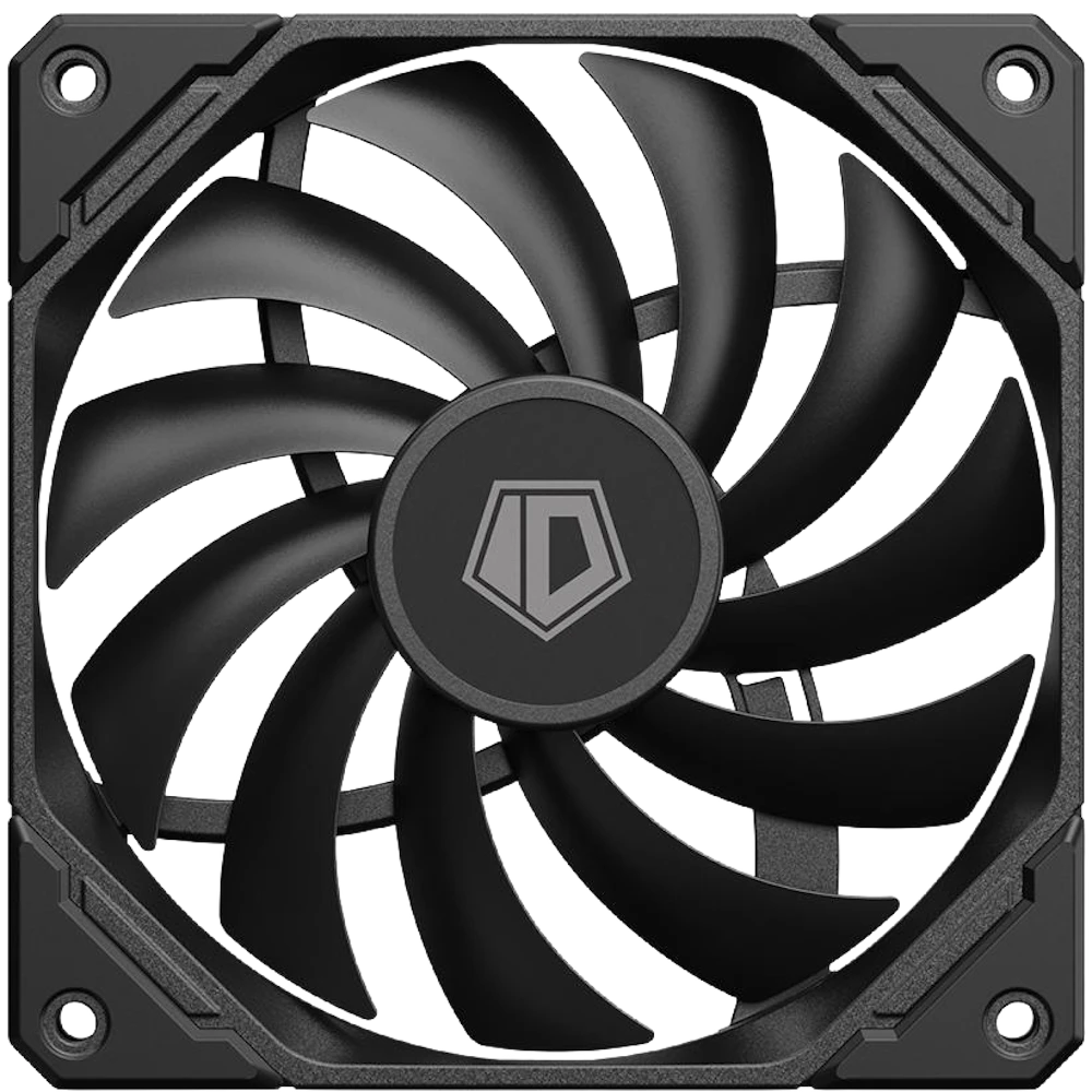 A large main feature product image of EX-DEMO ID-COOLING TF Series Slim 120mm PWM Fan (Black)