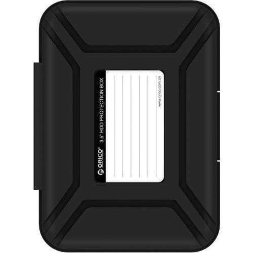 A large main feature product image of ORICO 3.5 inch HDD Protective Storage Case - Black
