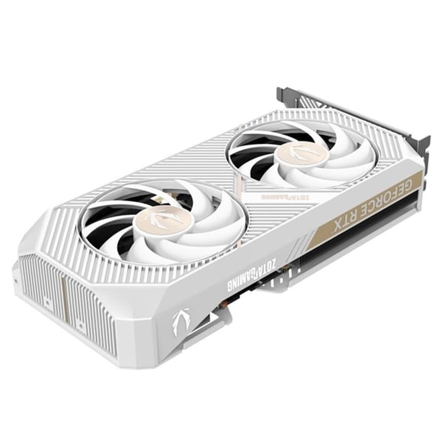 A large main feature product image of ZOTAC GAMING GeForce RTX 5070 Twin Edge OC 12GB GDDR7 (White)