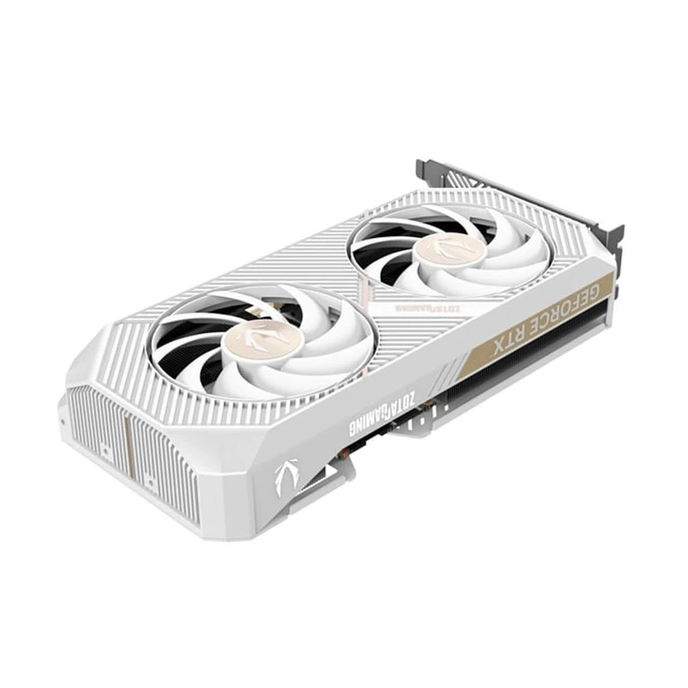 A large main feature product image of ZOTAC GAMING GeForce RTX 5070 Twin Edge OC 12GB GDDR7 (White)