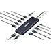 A product image of VOLANS Aluminum 13-in-1 Triple Display USB-C Hub with 100w PD