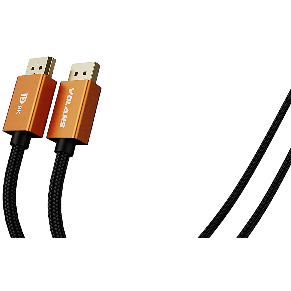 A large main feature product image of EX-DEMO Volans Ultra 8K DP to DP Cable V1.4 - 2m