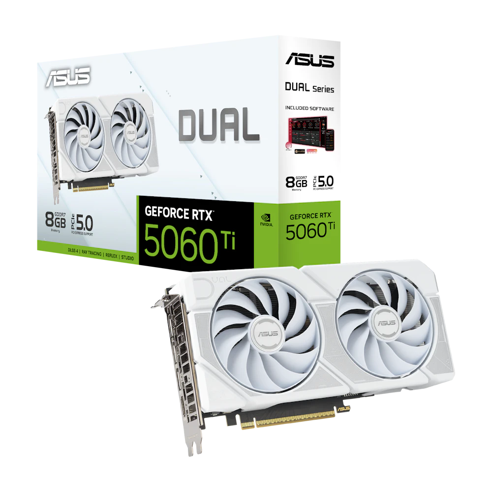 ASUS GeForce RTX 5060 Ti Dual 8GB GDDR7 - White