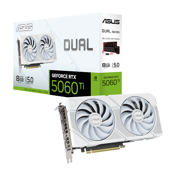 ASUS GeForce RTX 5060 Ti Dual 8GB GDDR7 - White