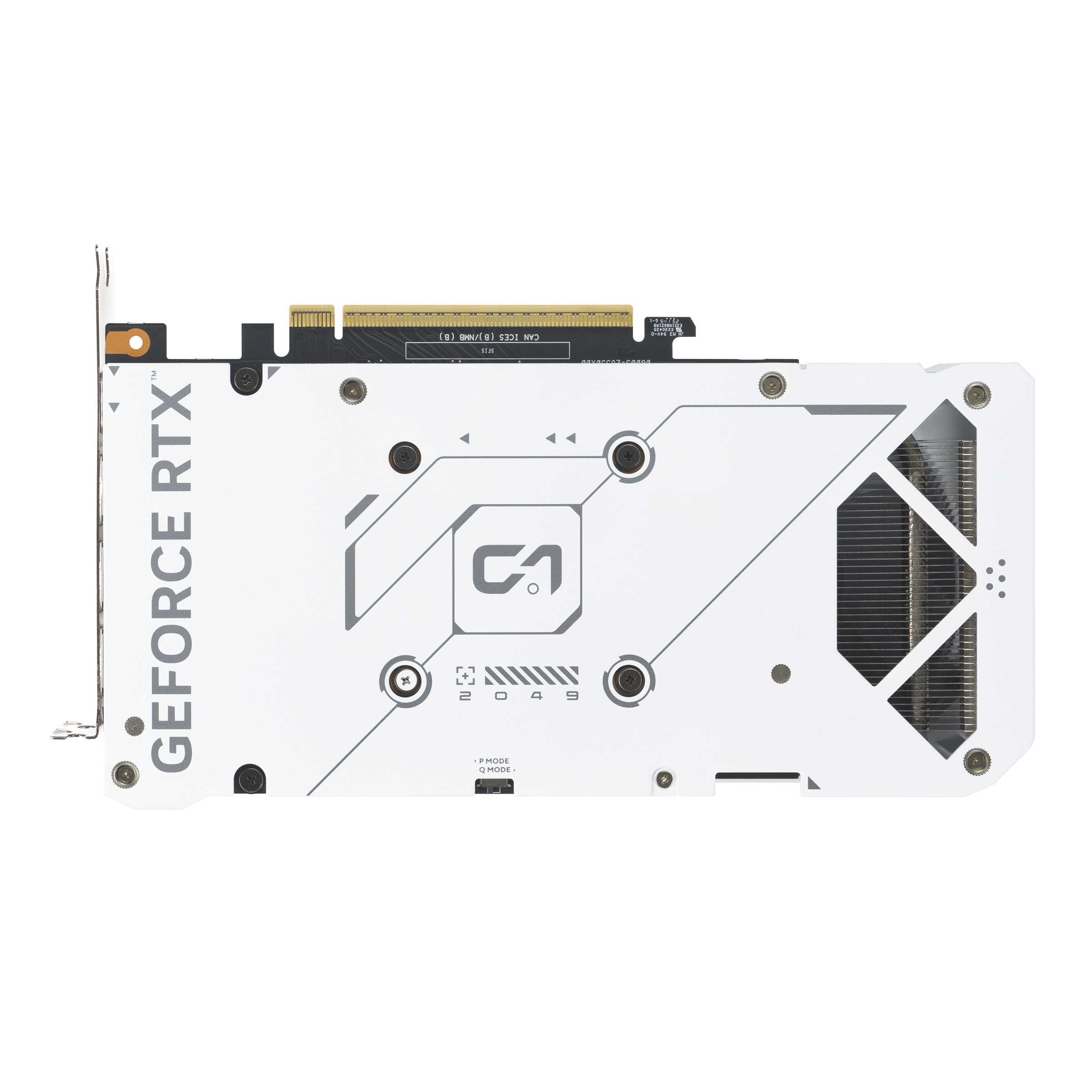 A large main feature product image of ASUS GeForce RTX 5060 Ti Dual 8GB GDDR7 - White
