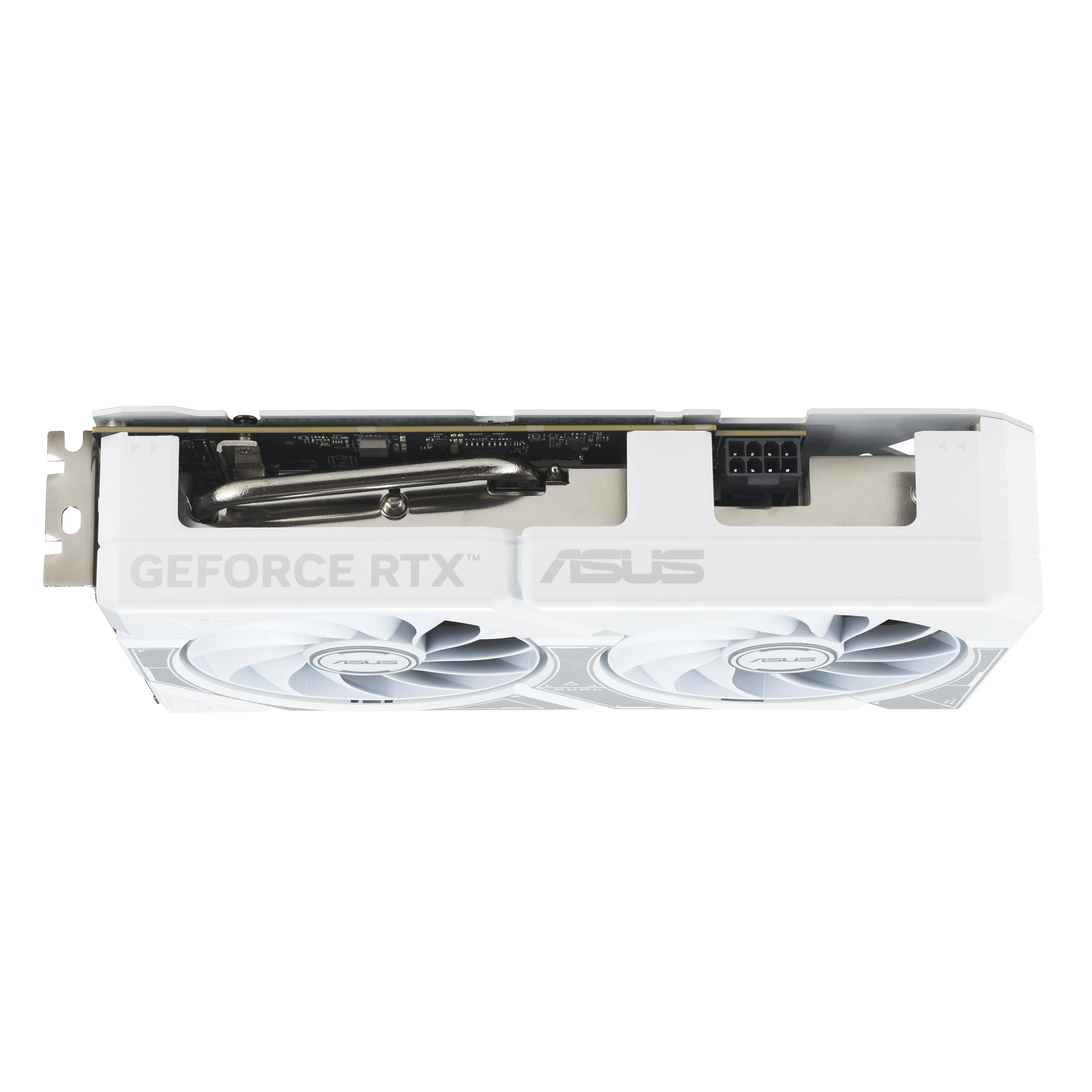A large main feature product image of ASUS GeForce RTX 5060 Ti Dual 8GB GDDR7 - White