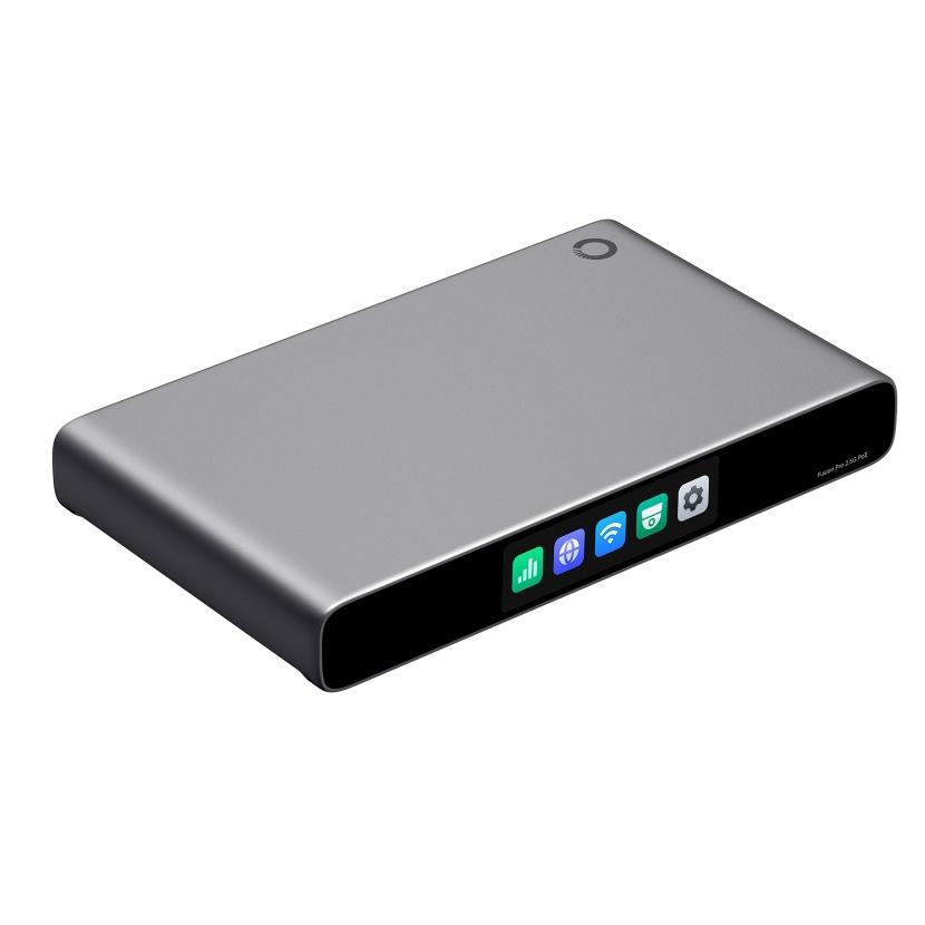 A large main feature product image of TP-Link Omada Fusion Pro 2.5G PoE Gateway