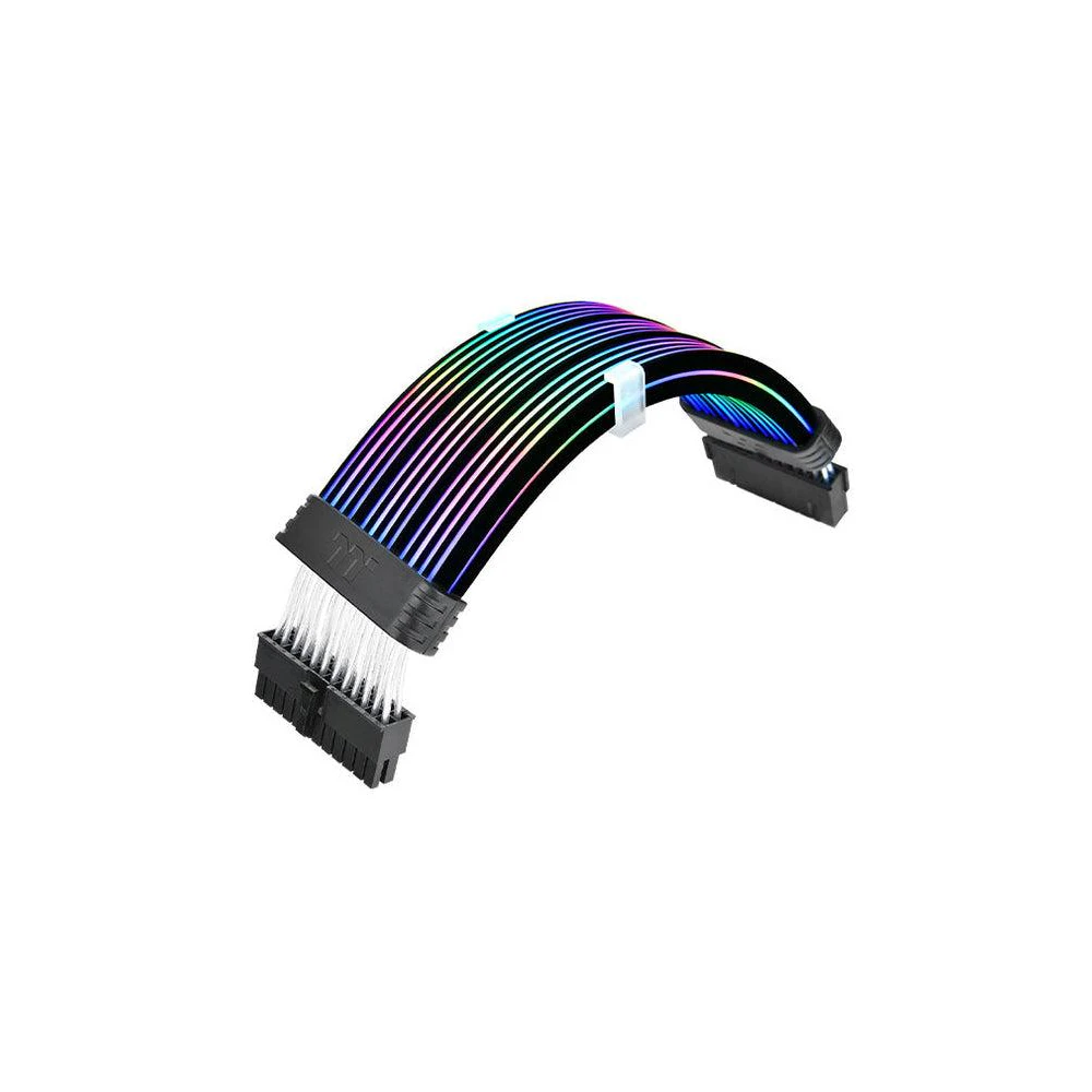 A large main feature product image of Thermaltake Tt Mod 24 Pin ARGB Illuminated Extension Cable