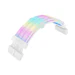 A product image of Thermaltake Tt Mod 24 Pin ARGB Illuminated Extension Cable - Snow