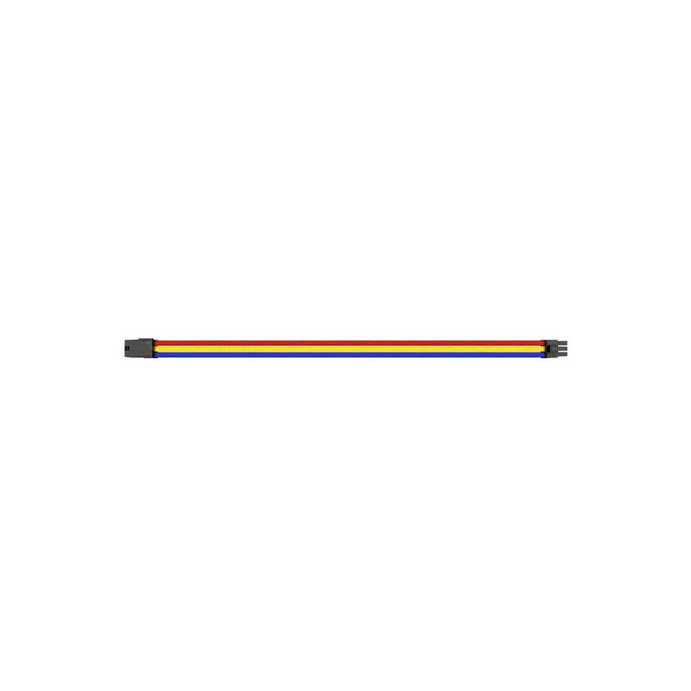 A large main feature product image of Thermaltake TtMod Sleeved PSU Extension Cable Set - Rainbow