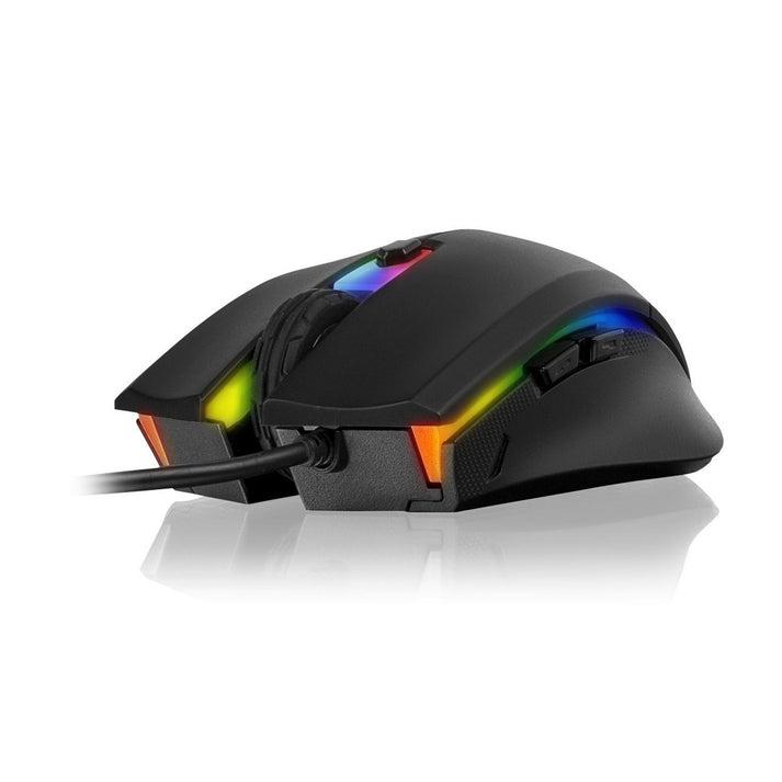 A large main feature product image of Thermaltake Tt eSPORTS Talon Elite RGB Gaming Gear Mouse & Mousepad Combo