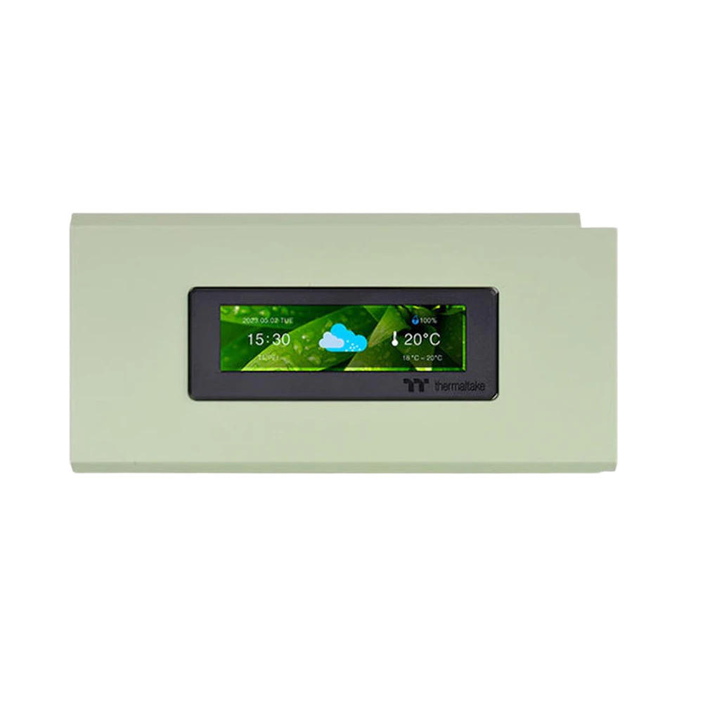 A large main feature product image of Thermaltake LCD Display Panel Kit for Ceres 300/500 ARGB Case Matcha Green Edition