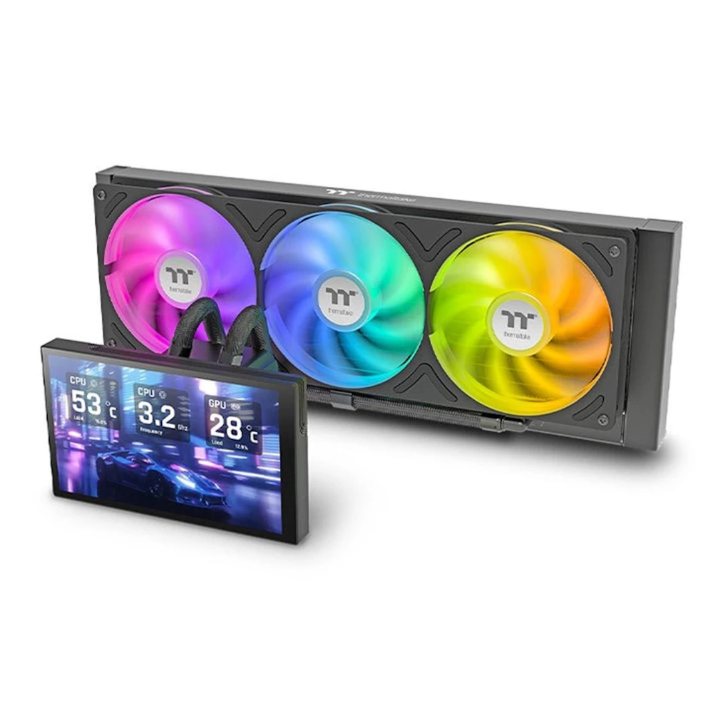 Thermaltake ST360 Ultra ARGB 360mm AIO CPU Cooler with 7" LCD