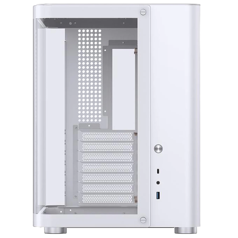 A large main feature product image of EX-DEMO Jonsbo TK-2 Mid Tower ATX Case (White)
