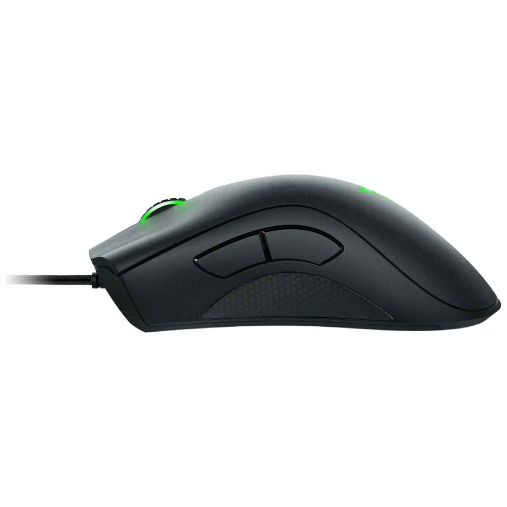 A large main feature product image of EX-DEMO Razer DeathAdder Essential - Wired Ergonomic Gaming Mouse (Black)