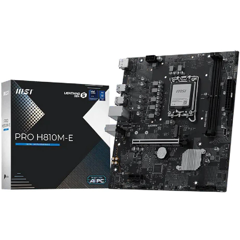 MSI PRO H810M-E LGA1851 mATX Desktop Motherboard