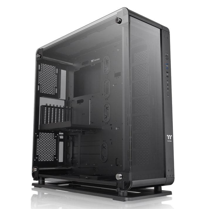 A large main feature product image of Thermaltake CAPO X Curved TG Dual System Micro Case - Black Edition