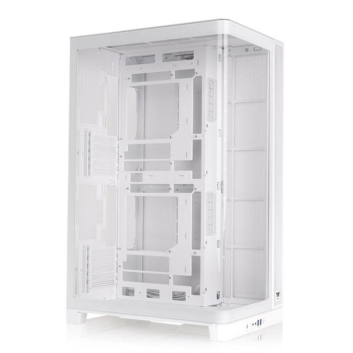 A large main feature product image of Thermaltake CAPO X Curved TG Dual System Micro Case - Snow Edition