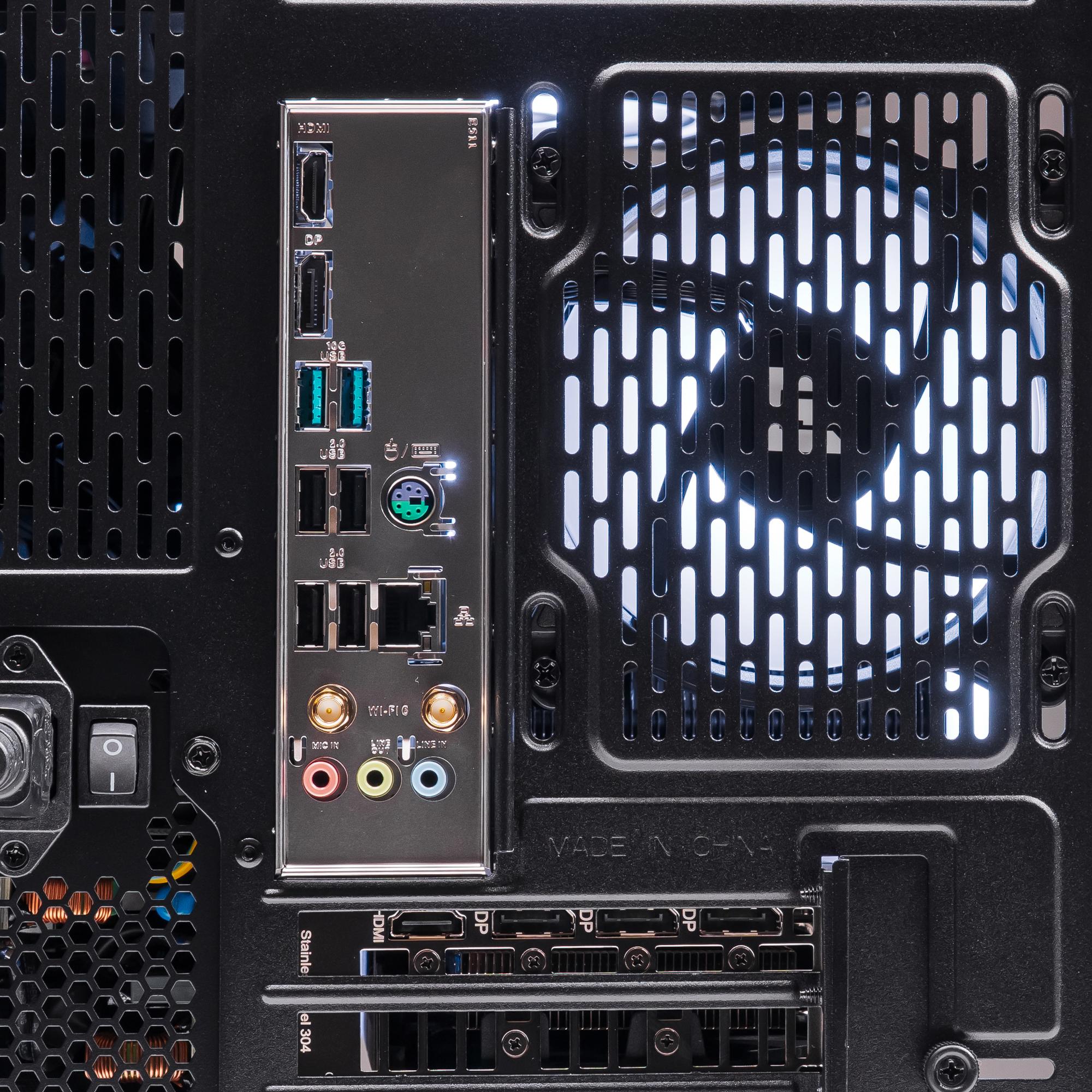 A large main feature product image of PLE Carbon RTX 5060 Prebuilt Ready To Go Gaming PC