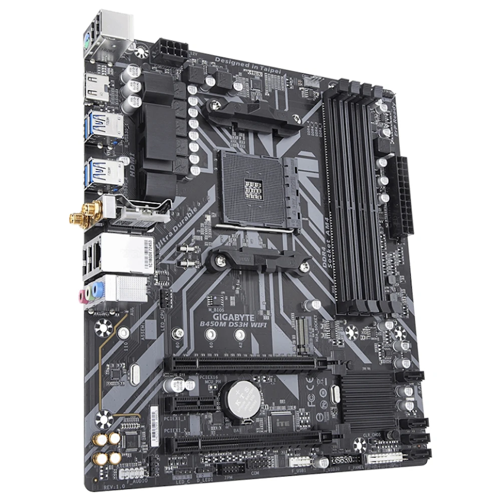 EX-DEMO Gigabyte B450M DS3H WiFi AM4 mATX Desktop Motherboard