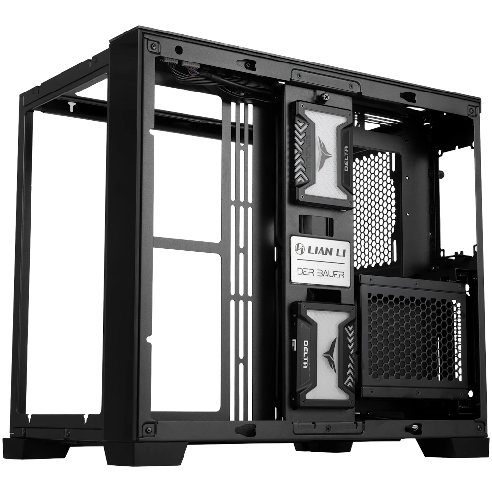 A large main feature product image of EX-DEMO Lian Li O11 Dynamic Mini - Compact Mid Tower ATX Case (Black)