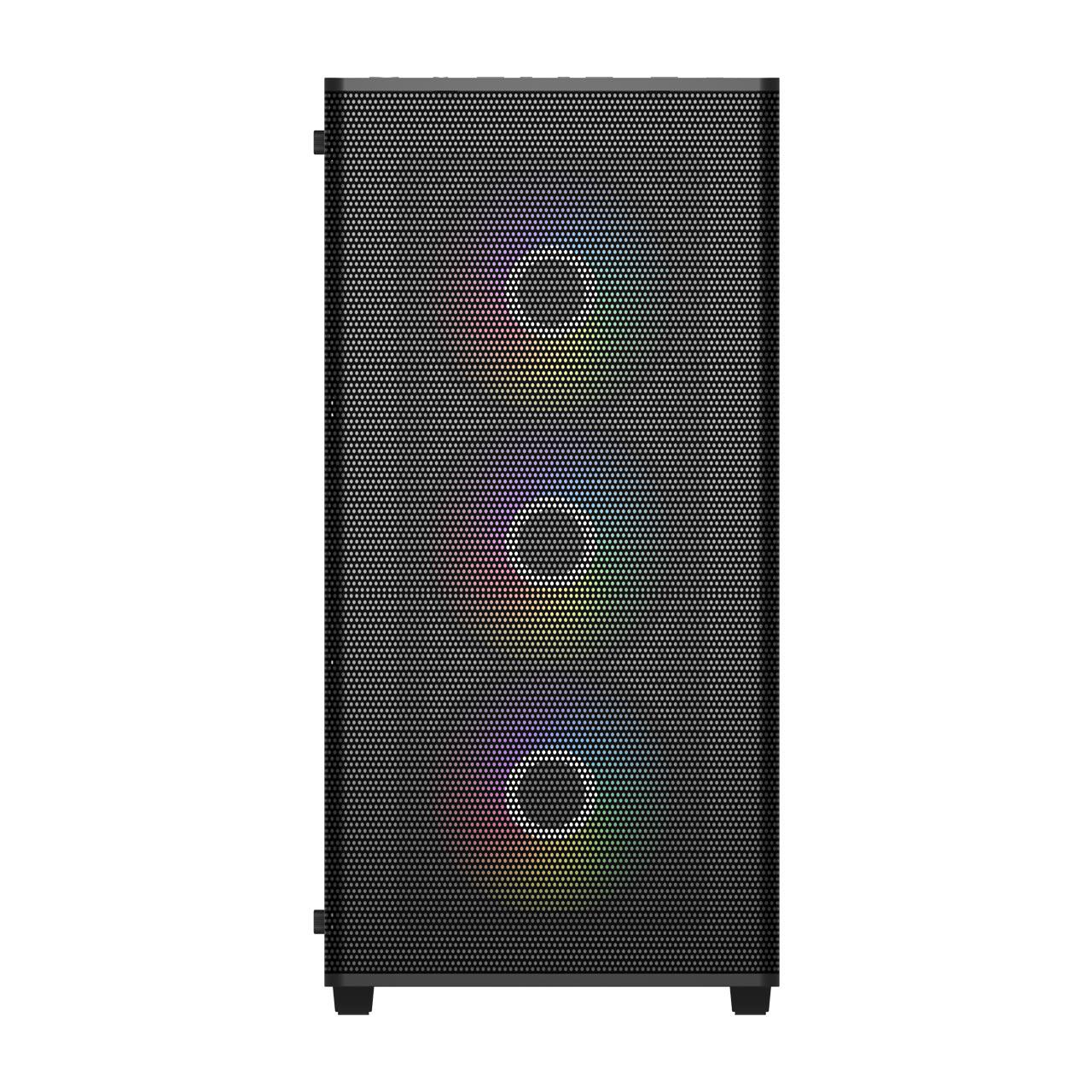 A large main feature product image of FSP M220 ARGB Mid Tower Case (Black)