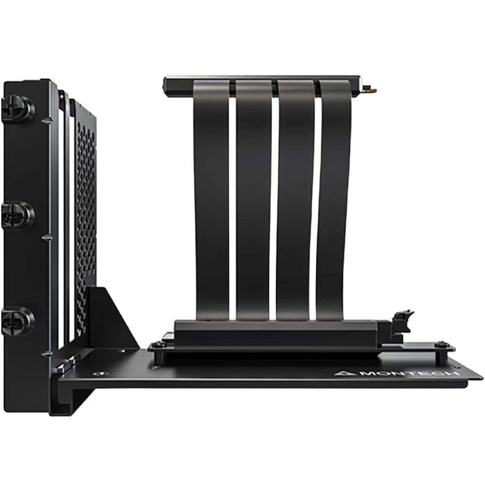 A large main feature product image of EX-DEMO Montech Vertical GPU Mounting Kit (Black)
