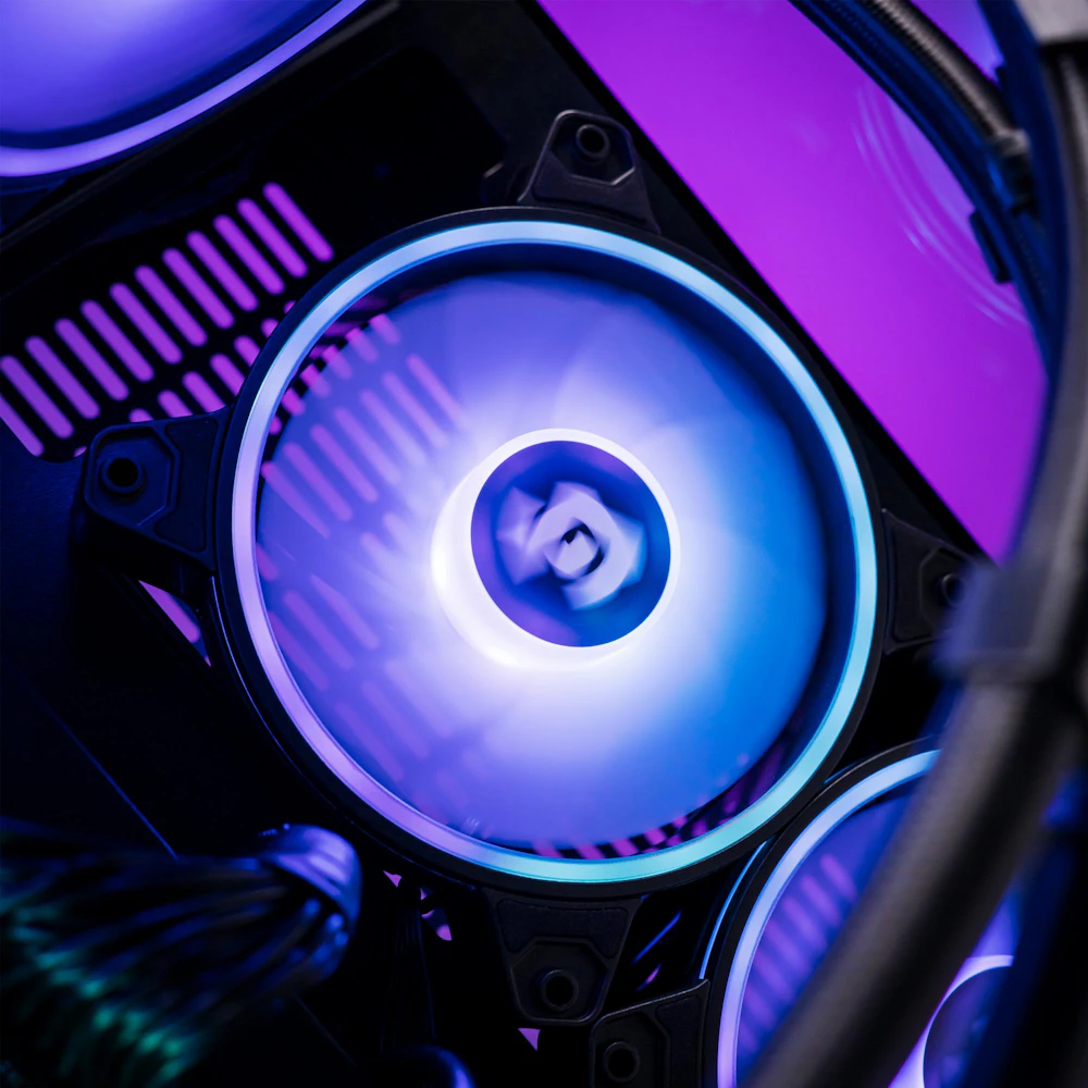 A large main feature product image of PLE Astral RTX 5070 Prebuilt Ready To Go Gaming PC