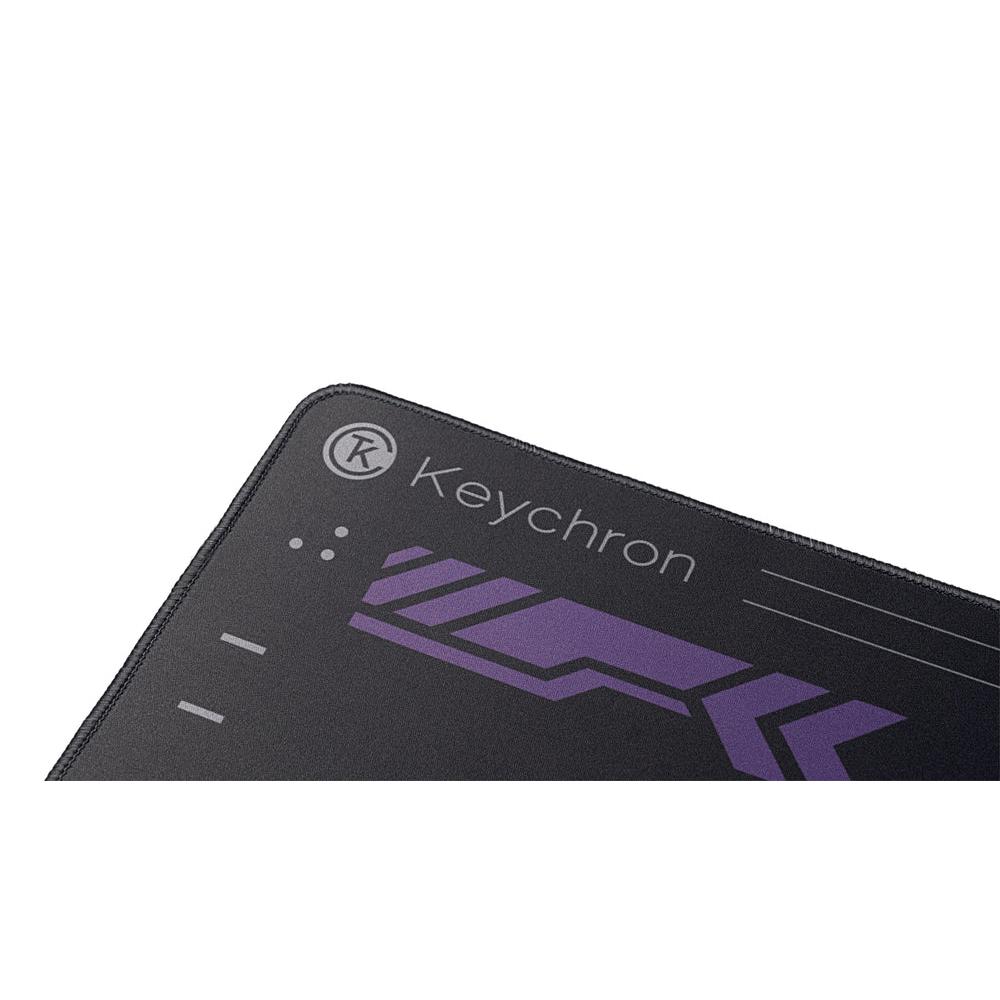 A large main feature product image of Keychron Polyester Desk Mat (Black Purple)