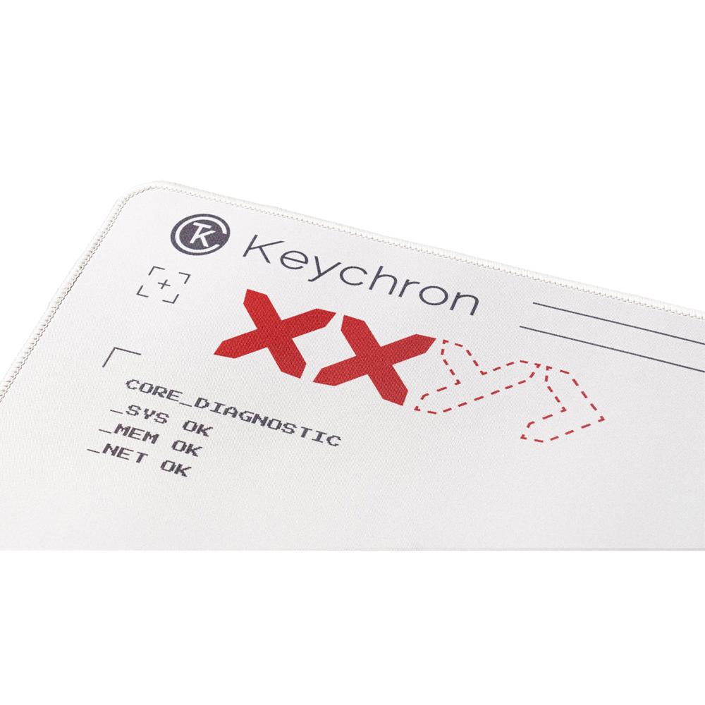 A large main feature product image of Keychron Polyester Desk Mat (Beige Red)