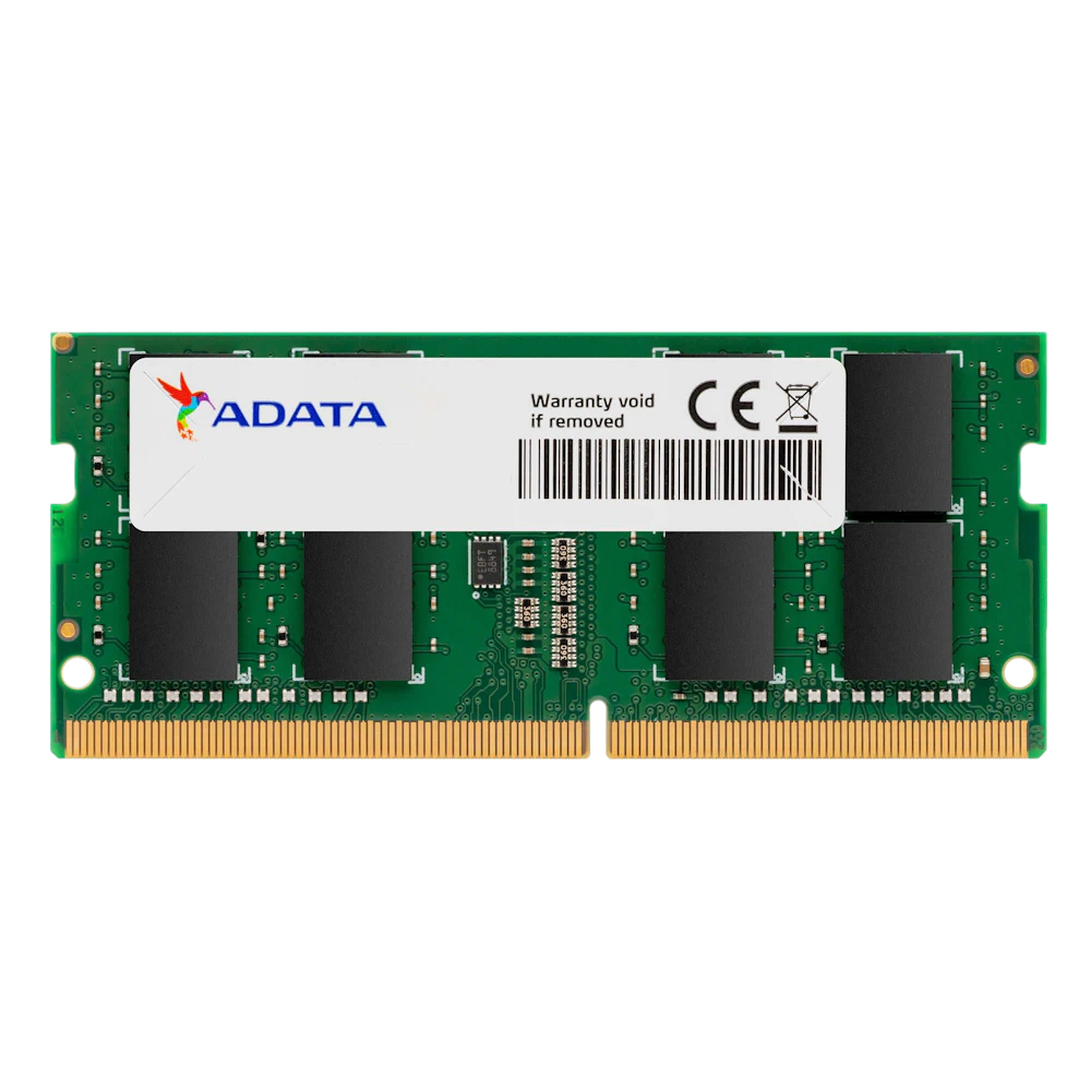 A large main feature product image of EX-DEMO ADATA 16GB Single (1x16GB) DDR4-3200 C22 SO-DIMM
