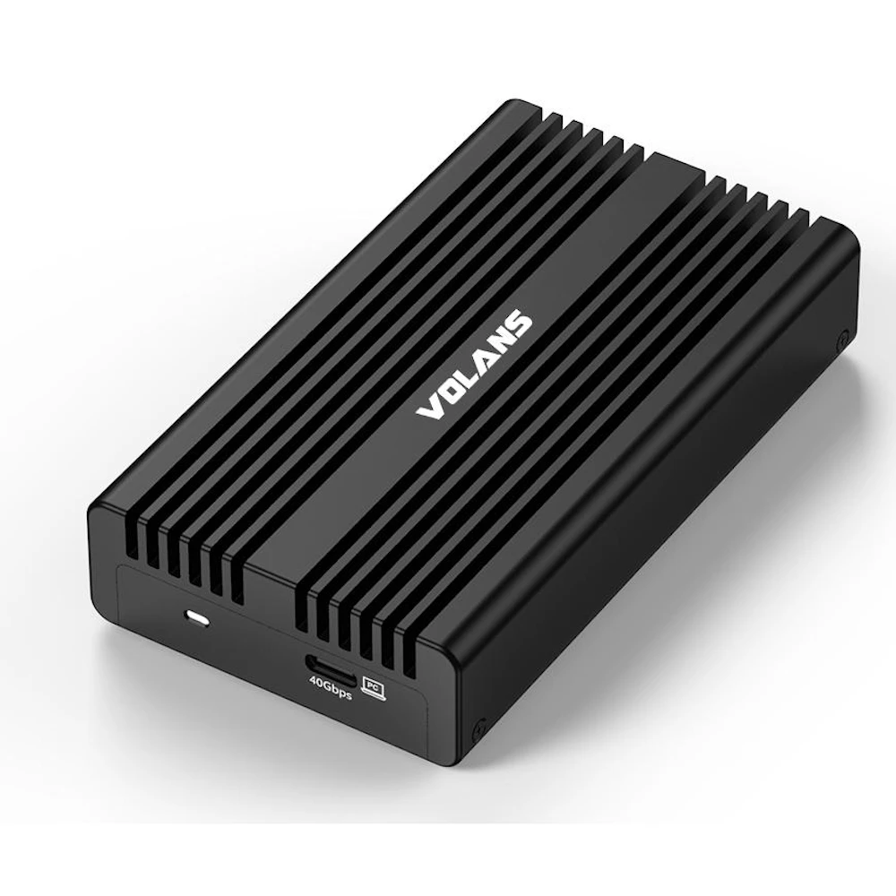 Volans Aluminium NVMe PCIe M.2 SSD to USB4 Type C Enclosure
